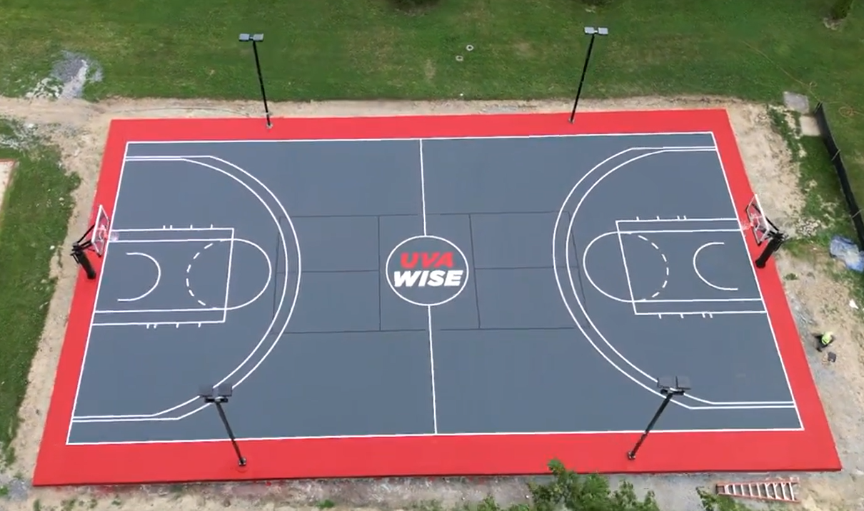 UVA Wise outdoor basketball court
